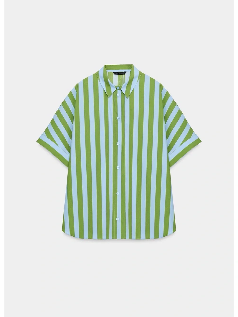 Zara Oversized Striped Shirt and Shorts Set NWT size large